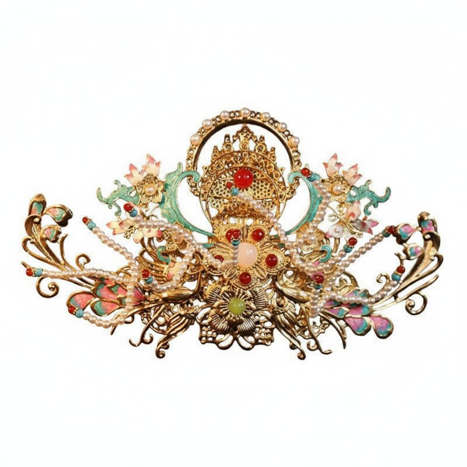 Women Accessories Aesthetic - Tradycyjna chińska korona do włosów, estetyka