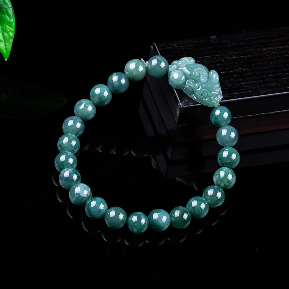 Accessories Woman - Naturalna bramka z jadeitu birmańskiego Pixiu,