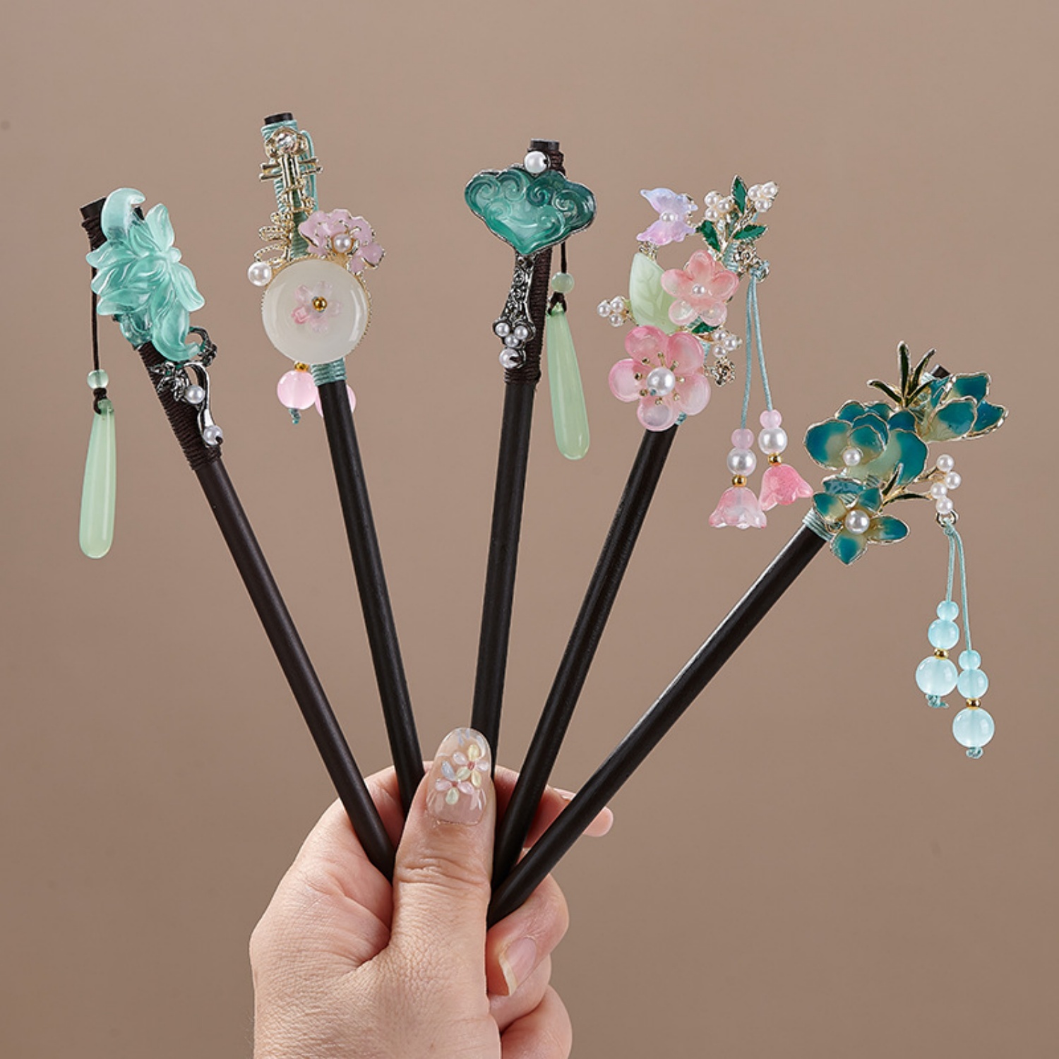 Women Accessories Aesthetic - Vintage spinka do włosów z kwiatami
