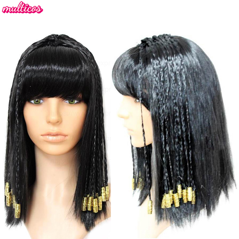 Women Accessories In Egypt - Peruka Kleopatra Kobieta Egipska Królowa Czarne