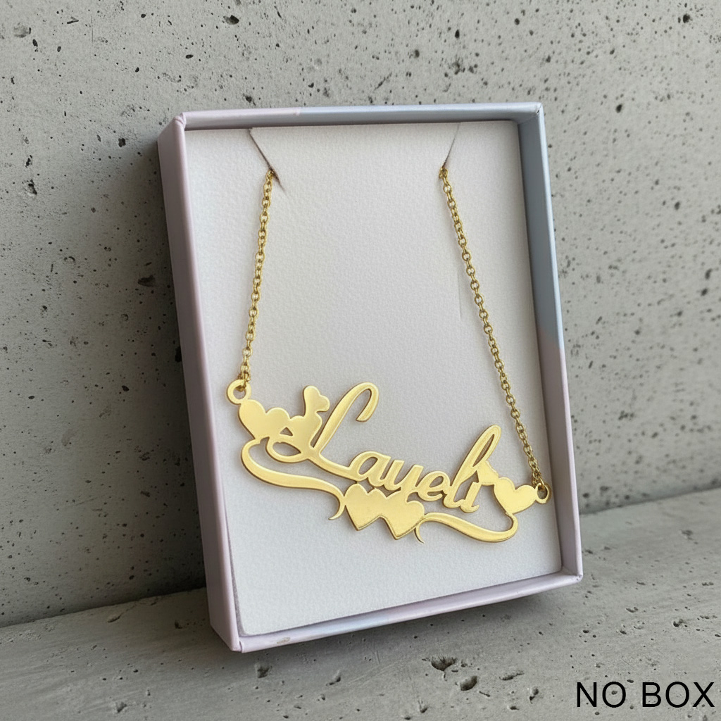 Women Accessories Gift Box - Naszyjnik ze stali nierdzewnej, ręcznie robiony,