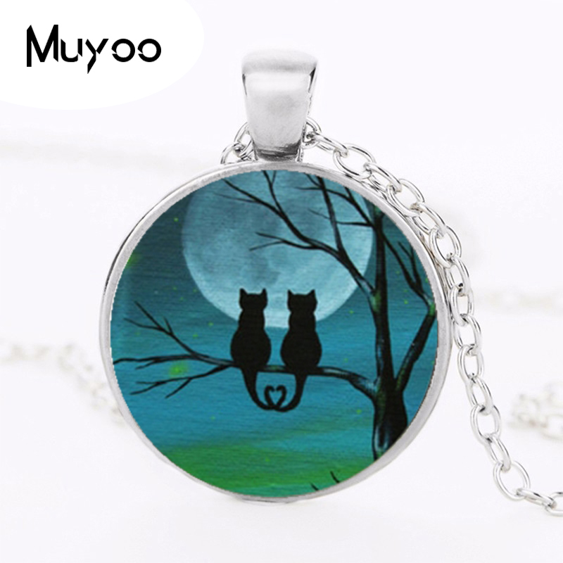 Czarny kot naszyjnik z Logo na – Women Jewelry Accessories For Black Dress recenzja i cena