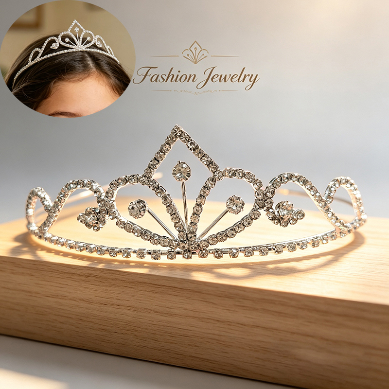Srebrna Korona Ślubna z Cyrkon – Women Accessories Aesthetic recenzja i cena