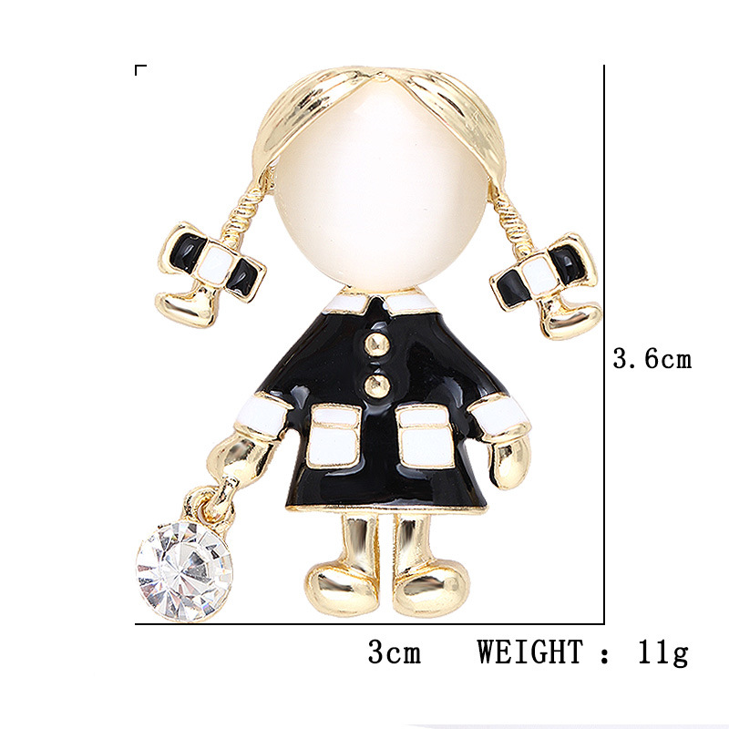Wykwintne, urocze broszki z cz – Women Jewelry Accessories For Black Dress recenzja i cena