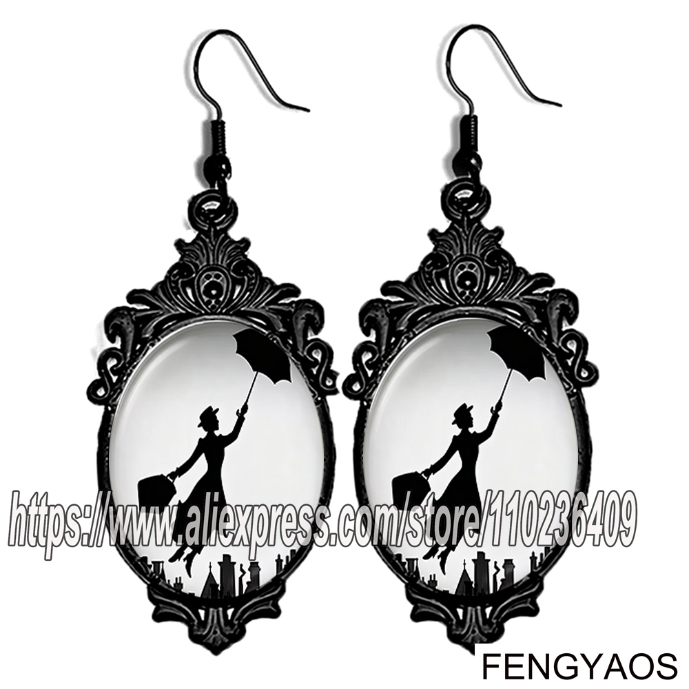 Nowe czarne kolczyki wiszące M – Women Jewelry Accessories For Black Dress recenzja i cena