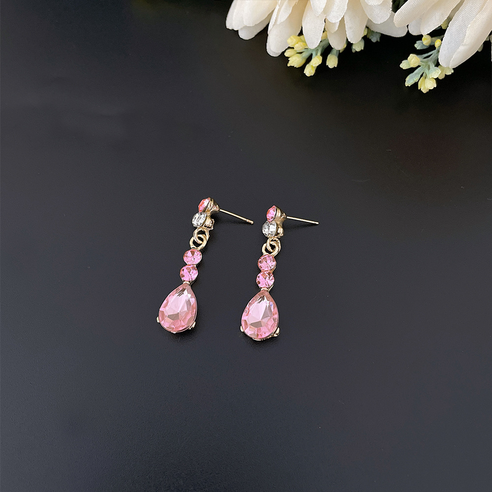 Barokowy różowy fioletowy krys – Women Jewelry Accessories For Black Dress recenzja i cena