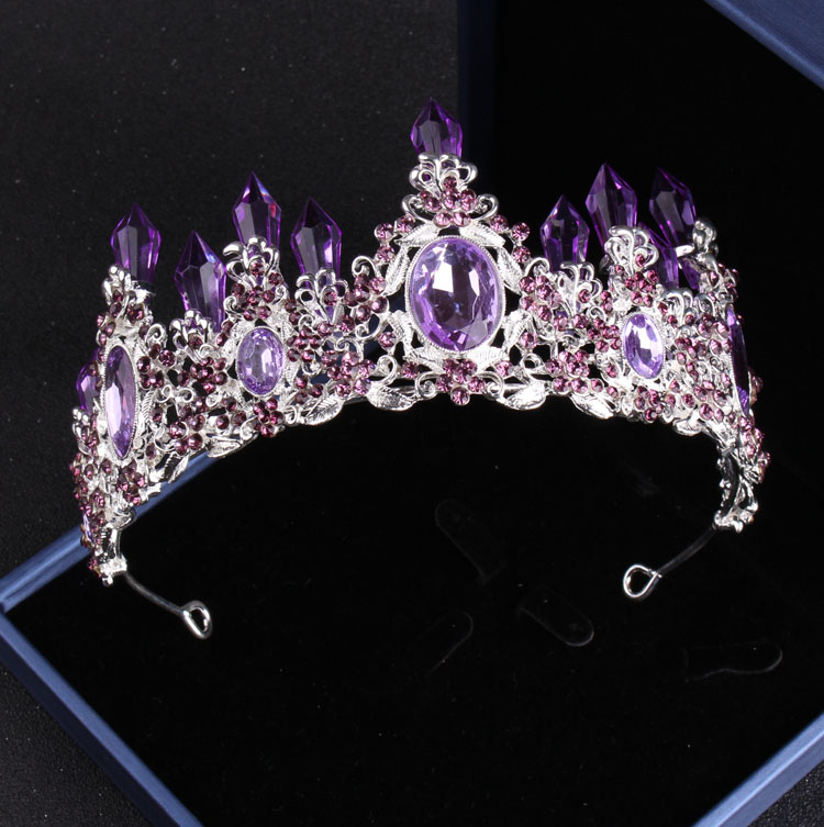 Szlachetne fioletowe kryształo – Women Jewelry Accessories For Black Dress recenzja i cena